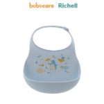 Richell (1080)-Yếm Ăn Dặm Silicone Richell (Xanh)